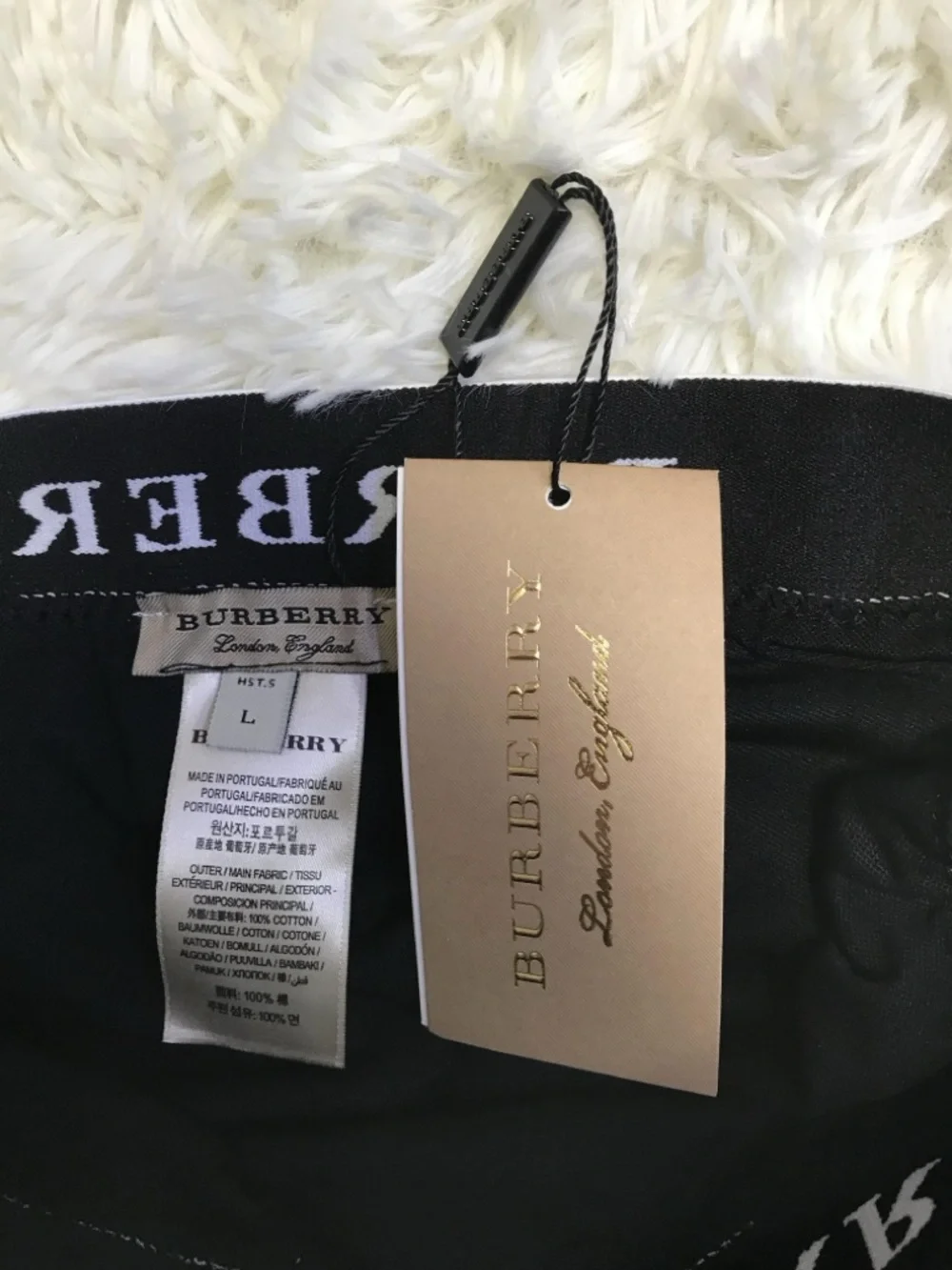 Burberry Tan Check Bralette & High-Waist Brief Set - Picture 4 of 4